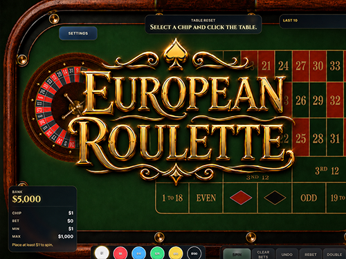 Europeisk rulett bordspill