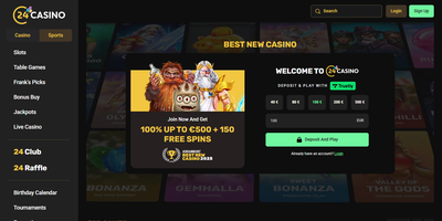 Seitenvorschau von 24Casino