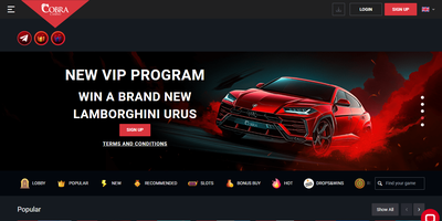 Cobra websted forhåndsvisning