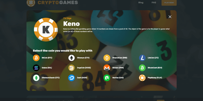 Anteprima del sito Crypto Games