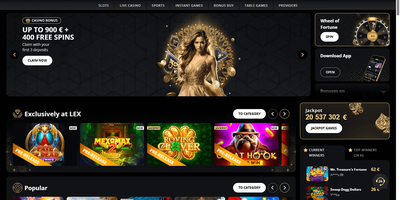 Prévia do site de Lex