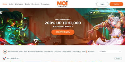 معاينة MoiCasino للموقع