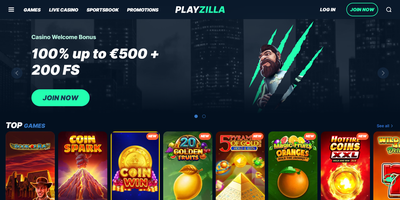 معاينة Playzilla للموقع