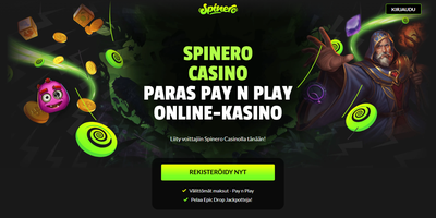 Spinero nettsted forhåndsvisning